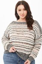 Forever21 Plus Size Striped Knit Sweater