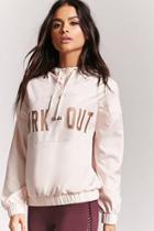 Forever21 Active Wrk-out Graphic Anorak