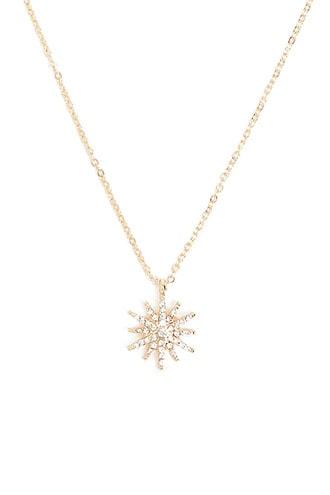 Forever21 Rhinestone Starburst Pendant Necklace