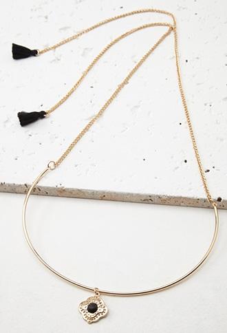 Forever21 Faux Stone Starburst Necklace