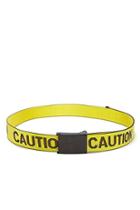 Forever21 Caution Graphic Belt