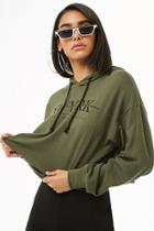 Forever21 New York City Cropped Hoodie