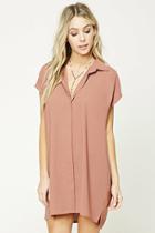 Forever21 Women's  Button-front Shift Dress