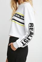 Forever21 Real Graphic Cropped Sweatshirt