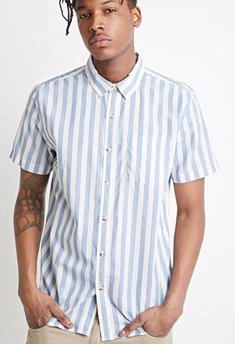 Forever21 Awning-striped Shirt