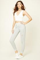Forever21 Women's  Distressed Sweatpants