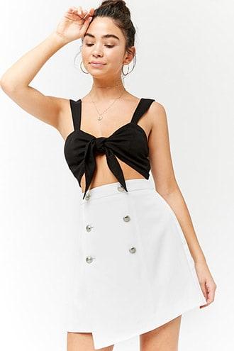 Forever21 Double-breasted Mini Skirt