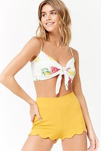 Forever21 Lemon Graphic Crop Cami