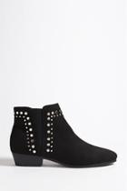 Forever21 Studded Faux Suede Ankle Boots