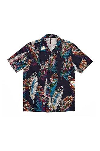 Forever21 Smash Rainbow Feather Shirt