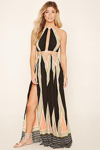 Forever21 Women's  Black Selfie Leslie Maxi Dress