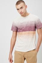 Forever21 Ocean Current Striped Marled Tee