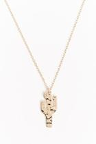 Forever21 Cactus Pendant Necklace
