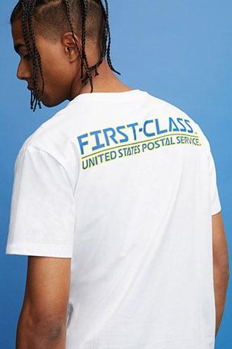 Forever21 Usps Stamp Graphic Tee