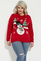Forever21 Plus Size Snowman Graphic Sweater