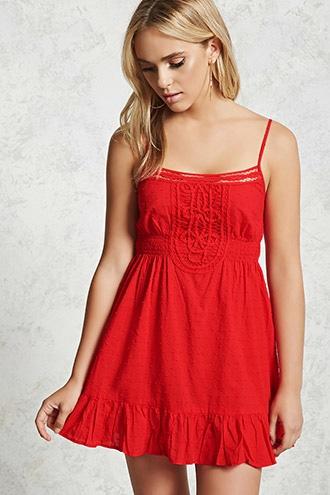 Forever21 Swiss Dot Cami Dress