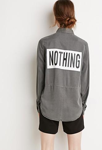 Love21 Nothing Graphic Shirt