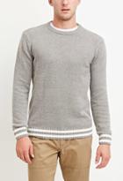 21 Men Varsity-striped Sweater