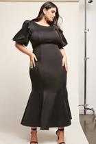 Forever21 Plus Size Balloon-sleeve Mermaid Maxi Dress
