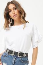 Forever21 Tiered-sleeve Cotton Tee