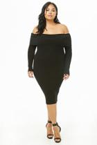 Forever21 Plus Size Foldover Off-the-shoulder Dress