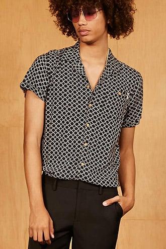 Forever21 Soulstar Geo Print Shirt