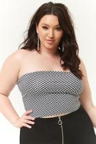 Forever21 Plus Size Checkered Print Tube Top