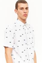 Forever21 Artistry In Motion Whale Print Shirt