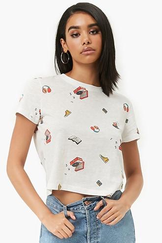Forever21 Slub Knit Music Tee