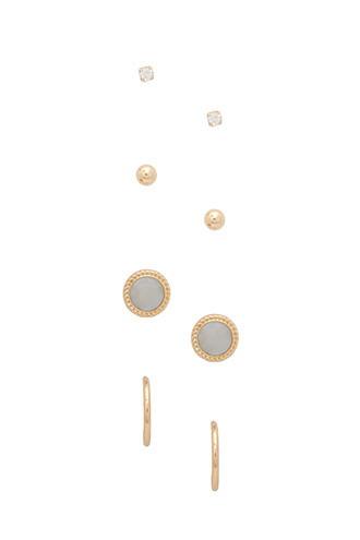 Forever21 Mini Hoop Stud Set