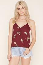Forever21 Floral Surplice Cami