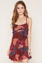 Forever21 Women's  Patchwork Print Cami Dress