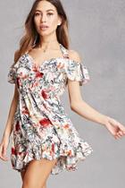 Forever21 Open-shoulder Halter Mini Dress