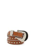Forever21 Studded Western-style Faux Leather Belt