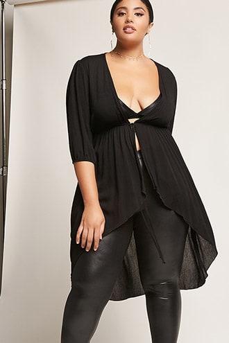 Forever21 Plus Size Waterfall Cardigan