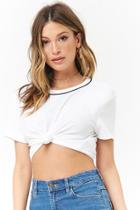 Forever21 Piped Crew Neck Tee