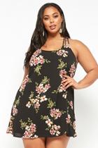 Forever21 Plus Size Strappy Floral Print Shift Dress