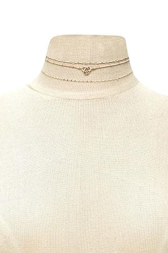 Forever21 Layered Celtic Knot Choker
