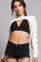 Forever21 Snap-button Extreme Crop Top