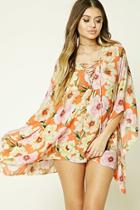 Forever21 Tropical Floral Cover-up Kaftan