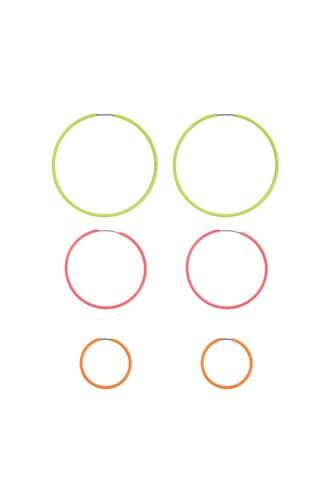 Forever21 Multicolor Hoop Earring Set