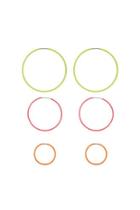 Forever21 Multicolor Hoop Earring Set