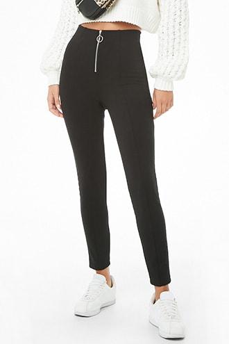Forever21 Zip-fly Knit Leggings