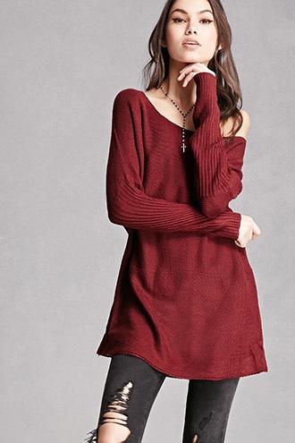 Forever21 Honeycomb Knit Sweater
