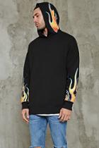 Forever21 Flame Graphic Hoodie