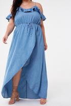 Forever21 Plus Size Chambray High-low Dress