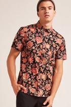 Forever21 Abstract Floral Print Shirt