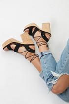 Forever21 Lace-up Block Heels