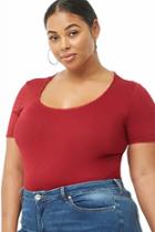 Forever21 Plus Size Lace-trim Tee