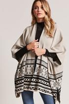 Forever21 Geo Pattern Poncho